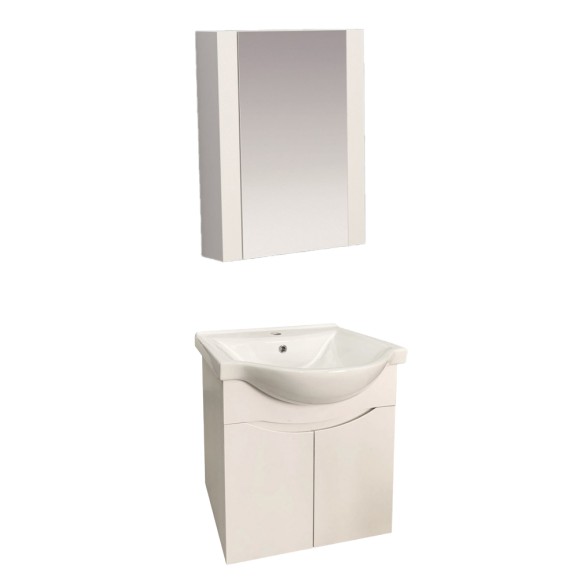 Комплект мебели за баня долен шкаф + огледален шкаф INTER CERAMIC ➤ топ цена ➤ dshome.bg