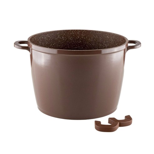 Дълбока тенджера 24x17.5 см 6.5 л шоколад Mia MUHLER ➤ топ цена ➤ dshome.bg