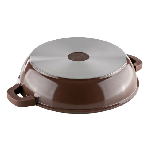 Плитка тенджера 32x7.5 см 4.3 л шоколад Mia MUHLER ➤ топ цена ➤ dshome.bg