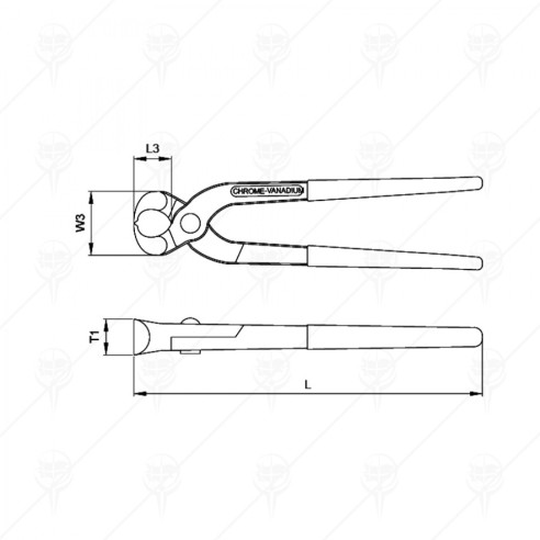Арматурни клещи 225мм E36-54 CETA-FORM - 2