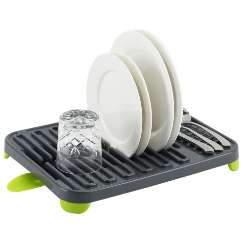 Сушилник за съдове 38x30x4.5 см сив LUIGI FERRERO ➤ топ цена ➤ dshome.bg