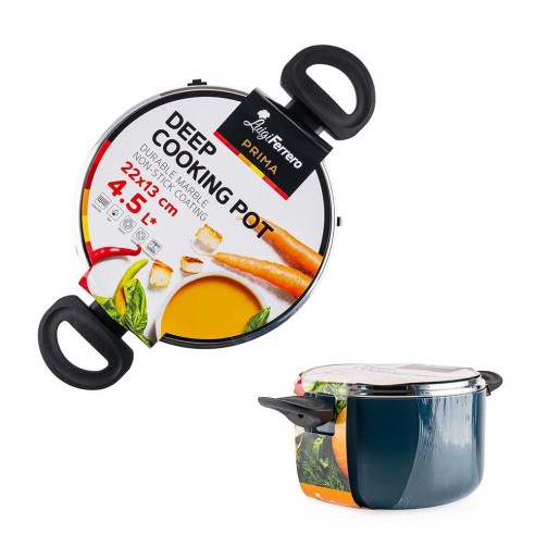 Дълбока тенджера 22x13 см 4.5 л Prima LUIGI FERRERO ➤ топ цена ➤ dshome.bg