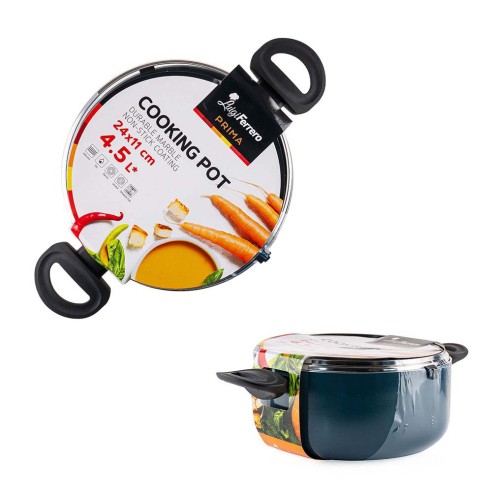 Тенджера 24x11 см 4.5 л Prima LUIGI FERRERO ➤ топ цена ➤ dshome.bg