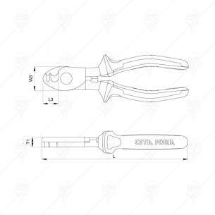 Клещи за рязане на кабел 160мм 6" 1000V CETA-FORM - 1 2