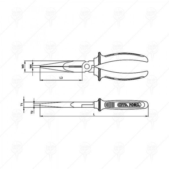 Клещи човки 160мм 6" Е15-13 CETA-FORM - 2