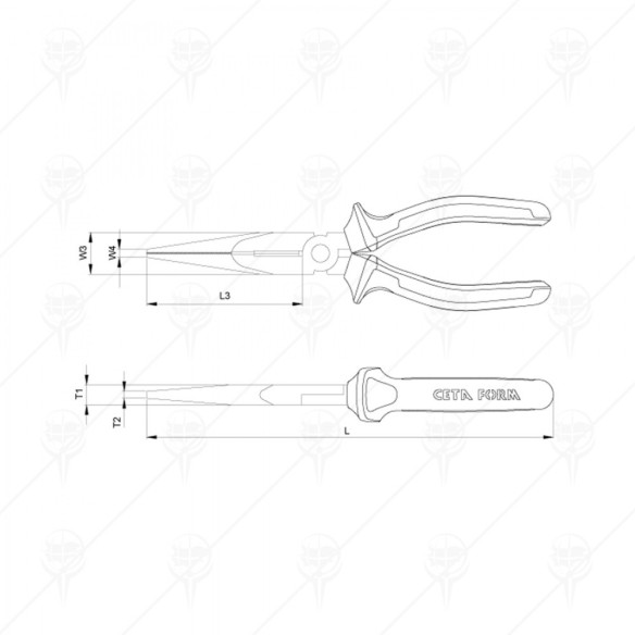 Клещи човки 160мм 6" 1000V CETA-FORM - 2
