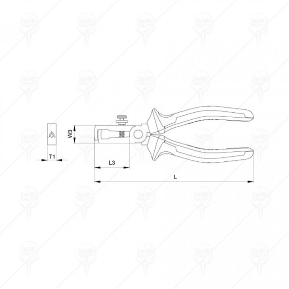 Клещи заголвачки VDE 160мм 6" 1000V CETA-FORM - 2