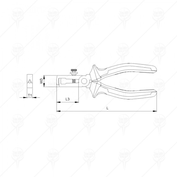 Клещи заголвачки VDE 160мм 6" Е25-11 CETA-FORM - 2