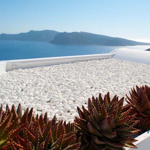 Камъчета за декорация 3-6 см Pebbles White Thasos AKROLITHOS - на кг