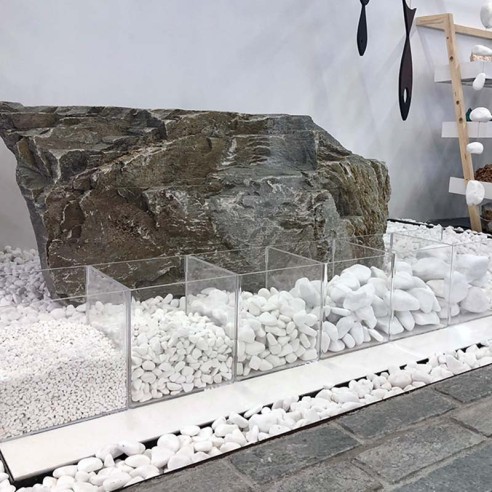 Камъчета за декорация 3-6 см Pebbles White Thasos AKROLITHOS - на кг