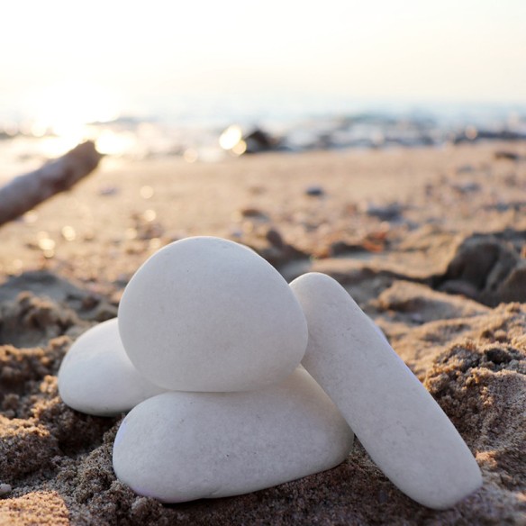 Камъчета за декорация 1-3 см Pebbles Ocean White AKROLITHOS - на кг