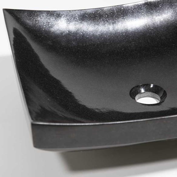 Умивалник Washbasin SC Black 40x46x14 cm AKROLITHOS - 4