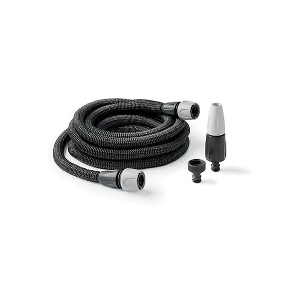 Сет разтегателен маркуч до 15 м със струйник Aquapop grey easy15