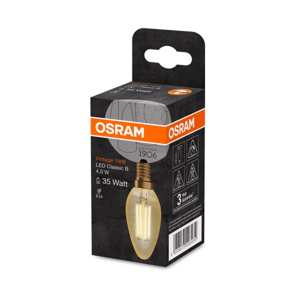 LED крушка OSRAM VINTAGE CB35 4W, 410lm, 2400K, E14