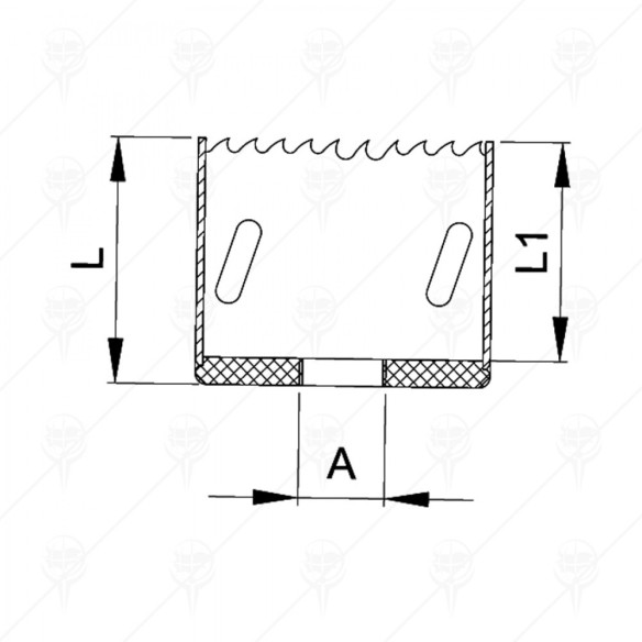 Боркорона HSS bi-metal Ø60 мм CETA-FORM - 2