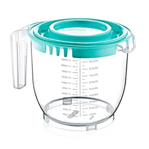 Купа за миксер с капак 2.2 л DUNYA ➤ топ цена ➤ dshome.bg