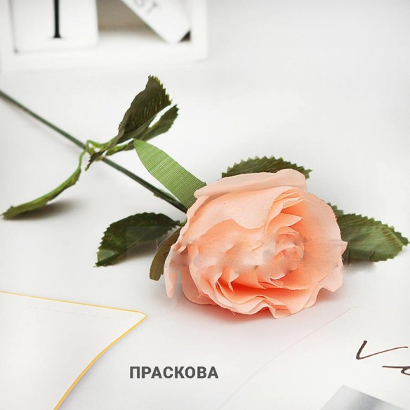 Изкуствена роза 68 см ➤ топ цена ➤ dshome.bg