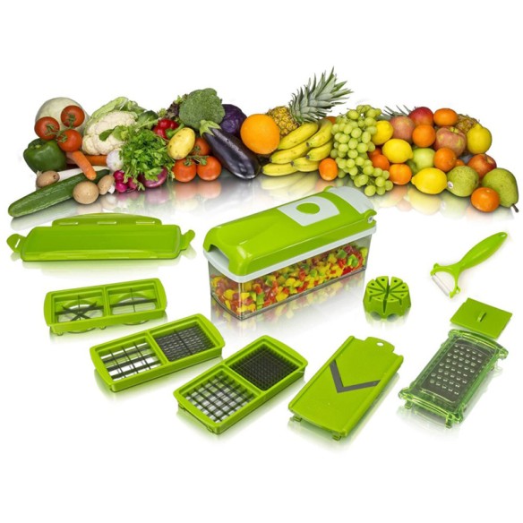 Кухненско ренде 10в1 Nicer Dicer Plus Genius ➤ топ цена ➤ dshome.bg
