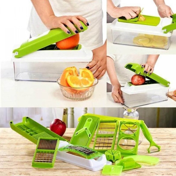 Кухненско ренде 10в1 Nicer Dicer Plus Genius ➤ топ цена ➤ dshome.bg