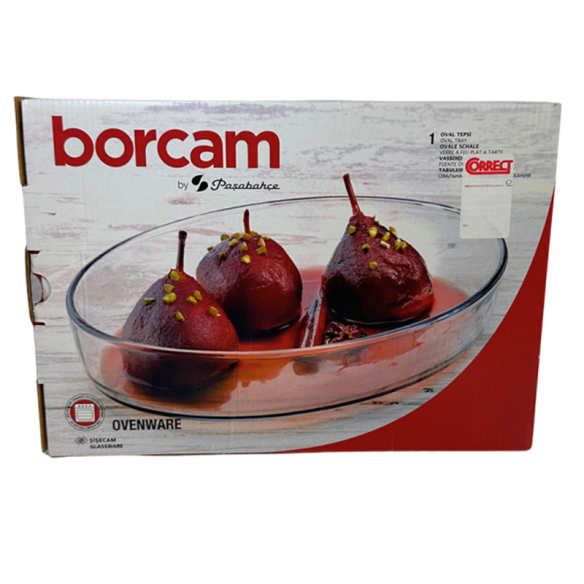 Овална йенска тава 2.36 л Borcam PASABAHCE ➤ топ цена ➤ dshome.bg