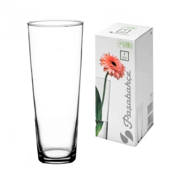 Ваза за цветя конус 26 см Botanica PASABAHCE ➤ топ цена ➤ dshome.bg