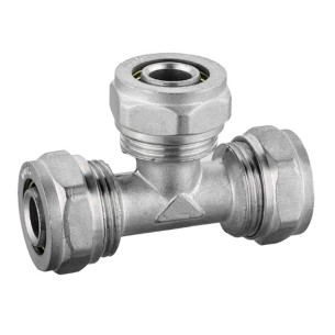 Неразглобяем тройник за Pex-Al-Pex тръби 16х16х16 мм SFIT ➤ топ цена ➤ dshome.bg