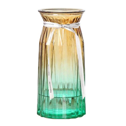 Стъклена ваза с панделка 23 см Mini FLOWERPLUS ➤ топ цена ➤ dshome.bg