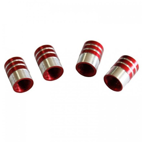 Капачета за вентили за автомобилни гуми 4 бр. червени ➤ топ цена ➤ dshome.bg