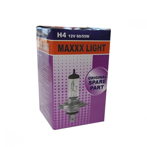 Халогенна крушка за кола H4 55 W 12 V MAXXX LIGHT ➤ топ цена ➤ dshome.bg