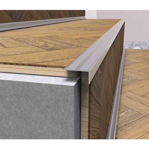 Г-образна алуминиева лайстна 42х22 мм 2.7 м сребро мат ➤ топ цена ➤ dshome.bg