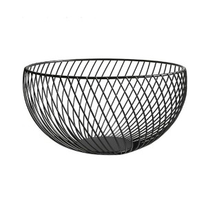 Метална фруктиера ø26x12 см черна ➤ топ цена ➤ dshome.bg 2