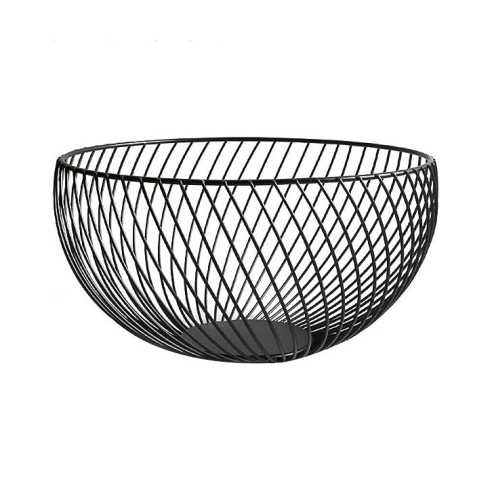 Метална фруктиера ø26x12 см черна ➤ топ цена ➤ dshome.bg