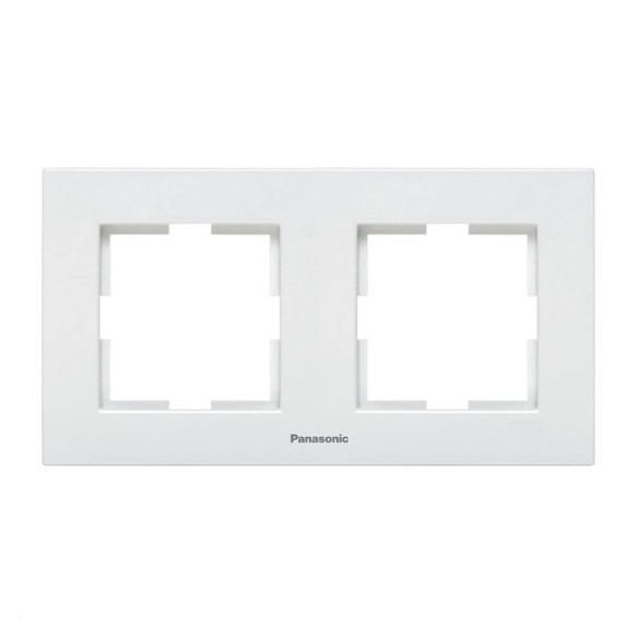 Двойна рамка Karre Plus бяла PANASONIC - 1
