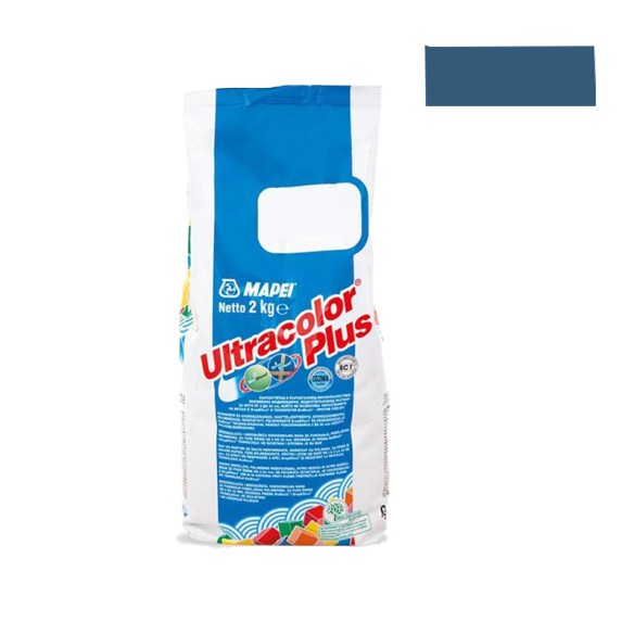 Фугираща смес Ultracolor Plus стоманено синя 2 кг MAPEI ➤ топ цена ➤ dshome.bg