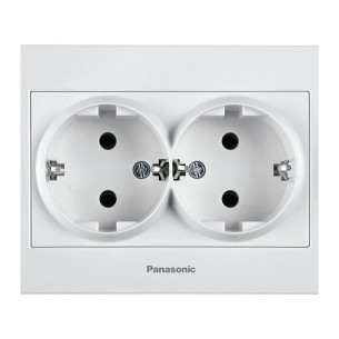Двоен контакт 16A Karre Plus бял PANASONIC - 1