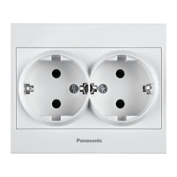 Двоен контакт 16A Karre Plus бял PANASONIC - 1
