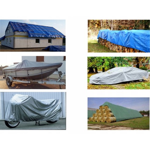 Подсилено покривало 3x4 м 120 гр/м2 сиво BRADAS ➤ топ цена ➤ dshome.bg