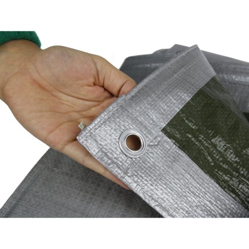 Подсилено покривало 3x4 м 120 гр/м2 сиво BRADAS ➤ топ цена ➤ dshome.bg