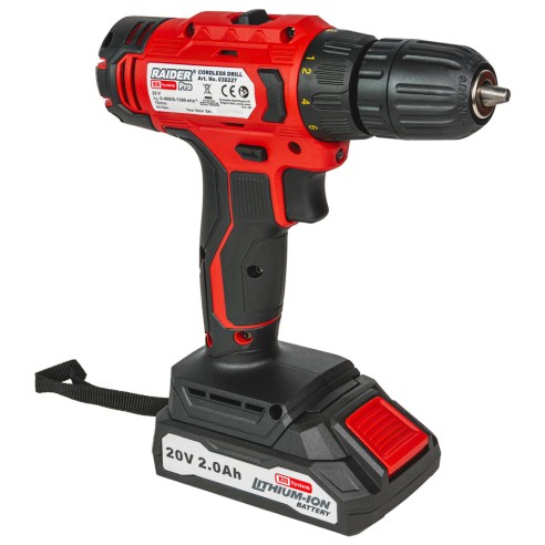 Акумулаторна бормашина с 2 скорости 10 мм RDP-SPCD20 Set RAIDER ➤ топ цена ➤ dshome.bg