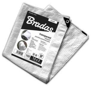 Подсилено покривало 3x4 м 100 гр/м2 прозрачно Leno Cristal BRADAS ➤ топ цена ➤ dshome.bg