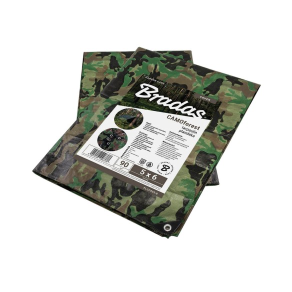 Подсилено камуфлажно покривало 3x5 м 90 гр/м2 Camoforest BRADAS ➤ топ цена ➤ dshome.bg