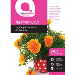 Семена за цветя Тагетес нисък 1 гр ЛАКТОФОЛ БОТАНИКА ➤ топ цена ➤ dshome.bg