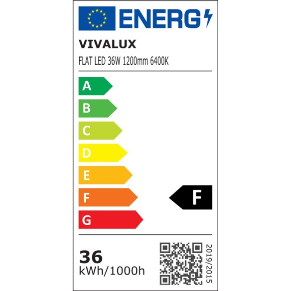 LED осветително тяло Flat 36 W 120 см 6400 K VIVALUX ➤ топ цена ➤ dshome.bg