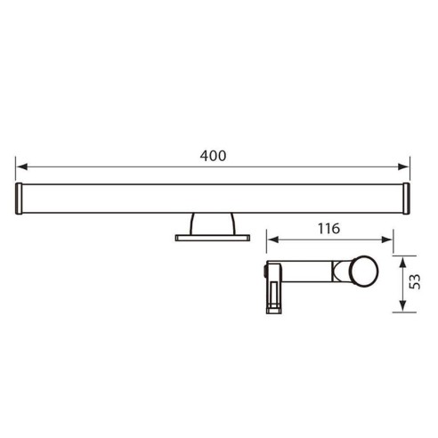 LED осветително тяло за баня Aldo 6 W IP44 VIVALUX ➤ топ цена ➤ dshome.bg