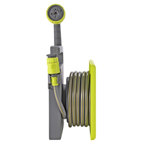 Комплект макара с маркуч 10 м + пистолет и конектори HERLY ➤ топ цена ➤ dshome.bg