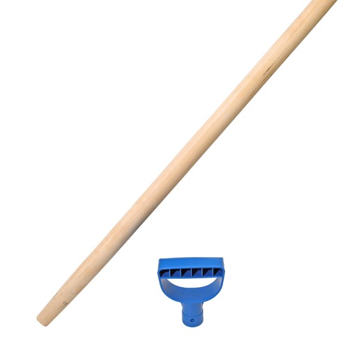 Дръжка за вила/гребло с ръкохватка ∅35 мм 115 см ➤ топ цена ➤ dshome.bg