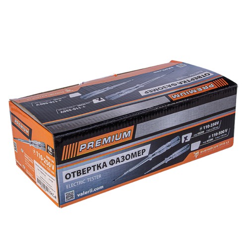 Отвертка фазомер 3x140 мм 110-500 V PREMIUM ➤ топ цена ➤ dshome.bg