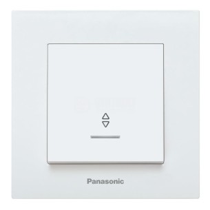 Девиаторен светещ ключ сх.6 Karre Plus бял PANASONIC - 1