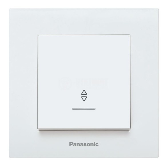 Девиаторен светещ ключ сх.6 Karre Plus бял PANASONIC - 1