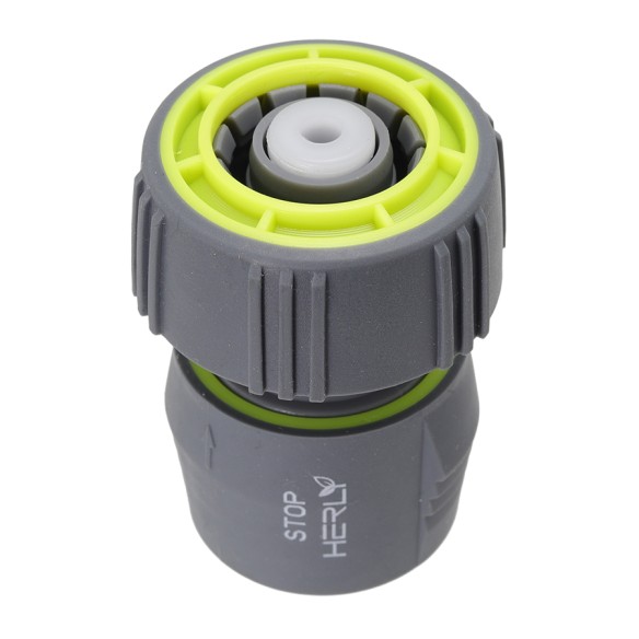 Конектор 1/2" Ж за маркуч 3/4" Stop функция Pro HERLY ➤ топ цена ➤ dshome.bg